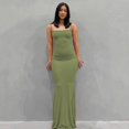thumbnail image 1 of Satén Slip sin mangas espalda descubierta Maxi vestido mujer 2023 Y2k verano Bodycon elegante Sexy trajes señoras fiesta de cumpleaños Club Sundress Tan Jianjun  unisex, 1 of 2