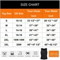 thumbnail image 3 of Vaslanda Neoprene Sauna Suit for Men Waist Trainer Vest Zipper Body Shaper Tank Top with Double Adjustable Belts, 3 of 8