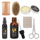 thumbnail image 4 of Kit de 7 piezas para el cuidado de la barba masculina, cepillo profesional para barba, peine, aceite, crema y bigote, juego de regalo para hombres, 4 of 15