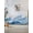 Blue, variant on Aqua Coastal Beach Couch Cover Sofa Covers 3 Cushion Sectional Couch, Modern Oil Painting Nautical Washable Sofa Covers Slipcover Sectional Sofa Cover, Furniture Protector 71"x150"