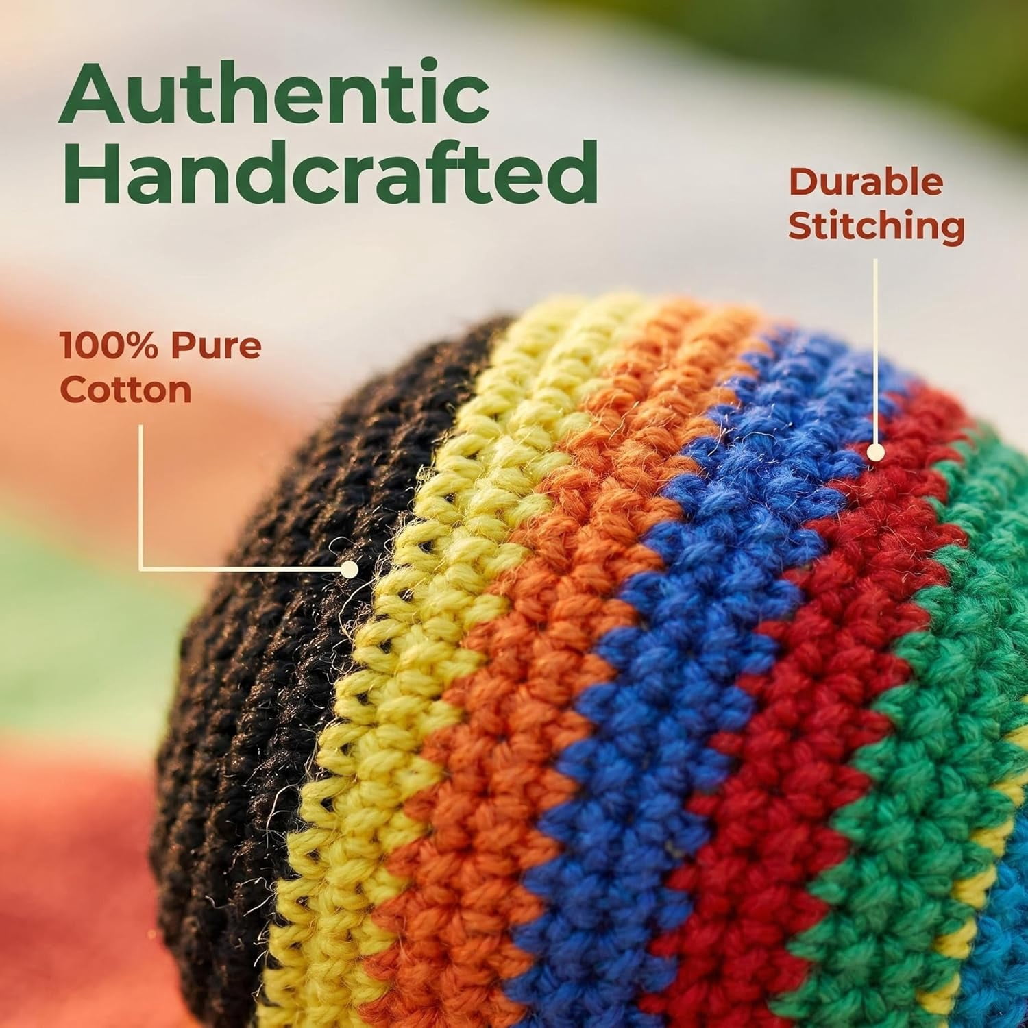 Color Random Footbags Purely Handmade Balls for Adults Multiple Colors are Suitable for Beginners, Coordinating Balance Exercises