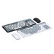 thumbnail image 1 of Teclado y ratón inalámbricos Bluetooth con teclas redondas, aptos para tabletas y portátiles, color blanco, 1 of 8