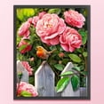 thumbnail image 1 of Cuadros Decorativos Bordado completo Hilo de algodón 11CT Impreso Rosa china Punto de cruz (ACC-877) Wdftyju embutido en tela, 1 of 9