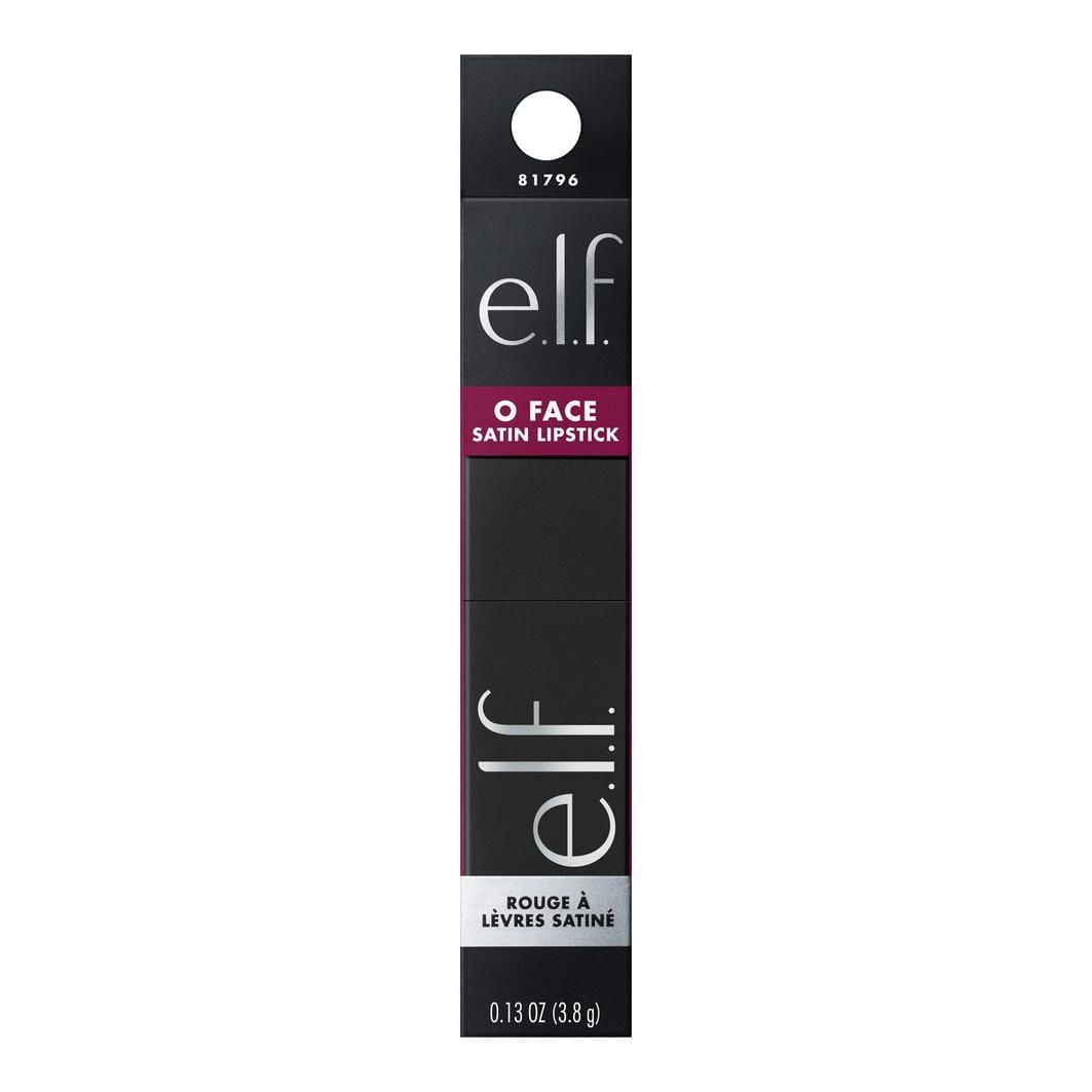 e.l.f. Cosmetics O Face Satin Lipstick, Richly Pigmented, 3.8 g