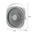 thumbnail image 3 of UttpKLBx Fan That Blows Cold Air USB Rechargeable Clooing Fan Handheld Fan Battery Operated Outdoor Portable Air Conditioner, Stand Air Conditioner (White), 3 of 8