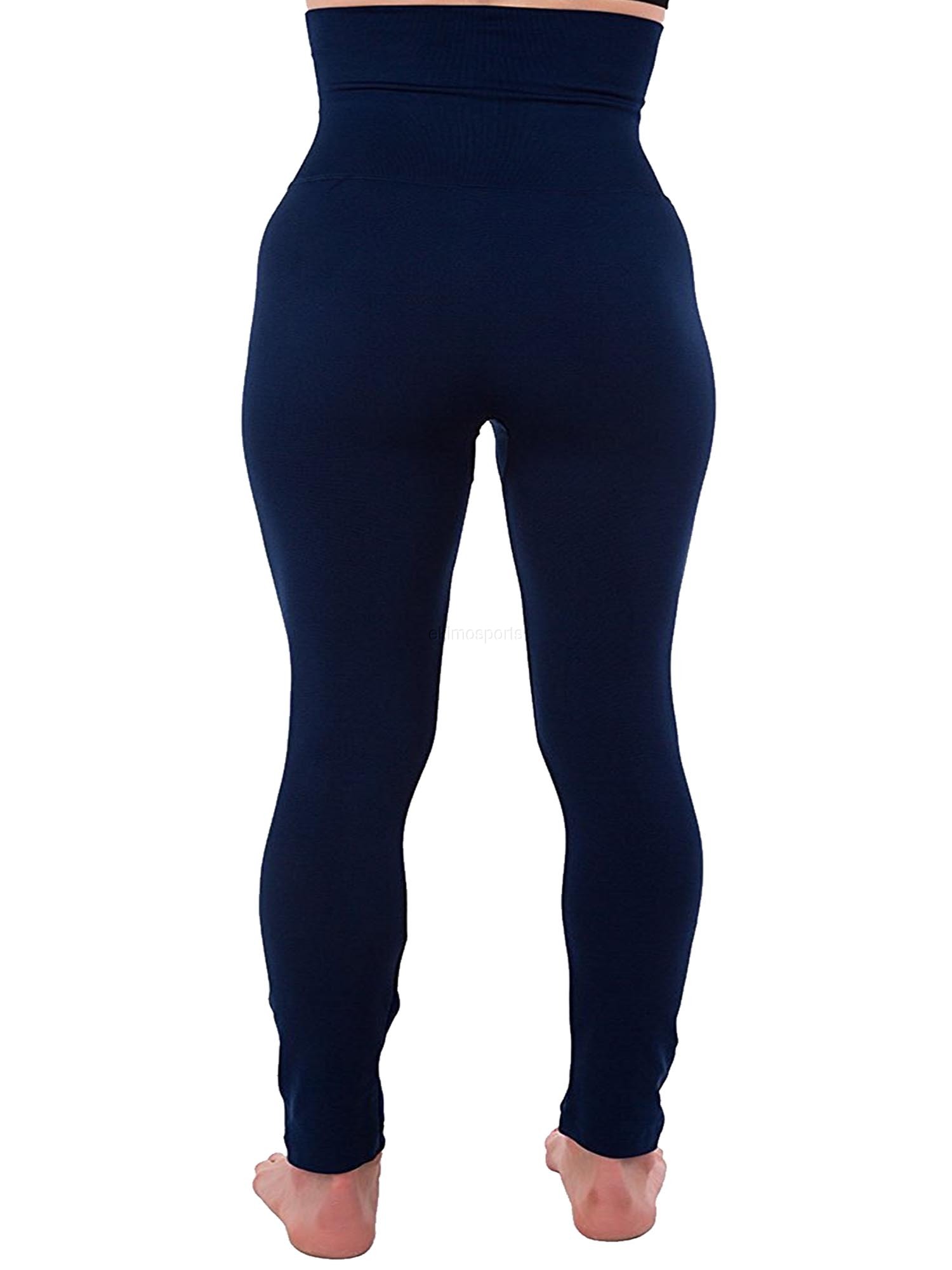 High Waist Tummy Control Full Length Legging Compression Top Pants Fleece Lined Plus Size XL 2XL - image 4 of 4