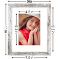 thumbnail image 3 of decorUhome 8x10 Distressed White Picture Frame Set of 9, Display 5x7 Pictures with Mat or 8x10 without Mat, Photo Frames for Wall or Tabletop, 3 of 9