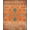 Orange, Pattern 11, variant on ODIKA 4' x 6' Machine Washable Non-Slip Area Rug, Southwestern Triangle High Traffic Rug, Beige, 25984