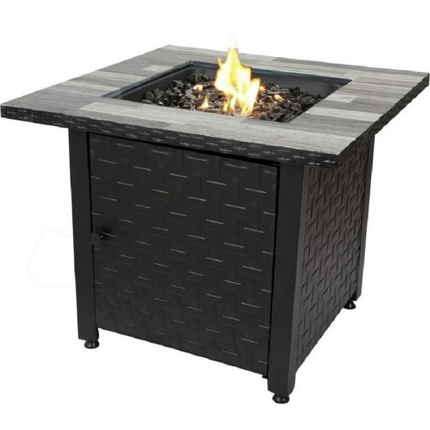 Endless Summer 31 5 In W 50000 Btu, Steel Propane Fire Pit Table