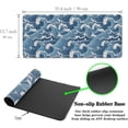 thumbnail image 4 of Large Desk Pads Blue and White Desktop Pad, Pc Mouse Pad Keyboard Mat, Desk Pad Gaming Waterproof Non-Slip Rubber Base, 35.4 X 15.7 inch for Work/Game/Office/Home Japanese Abstract Waves, 4 of 6