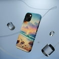 thumbnail image 5 of DistinctInk Tough Case for Apple iPhone 15 PLUS (6.7" Screen), Compatible with MagSafe Charging - "A Serene Sunset on an Empty Beach", 5 of 6