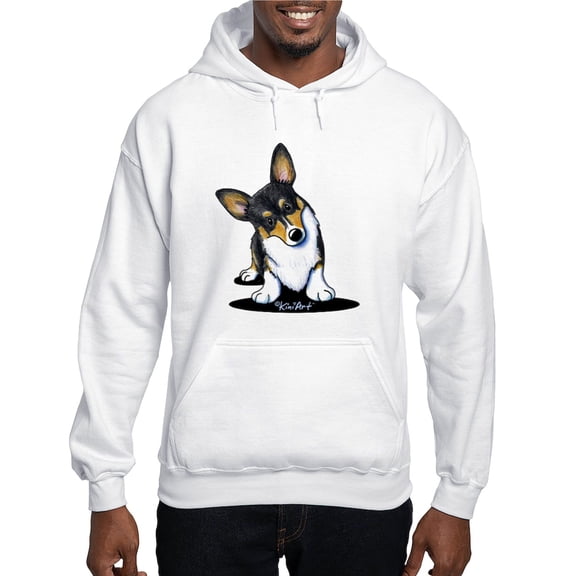 CafePress - Kiniart Tricolor Corgi Hooded Sweatshirt - Pullover Hoodie, Hooded Sweatshirt