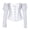 yue866-White, variant on KHONTS Off the Shoulder Long Sleeve Corset Tops for Women Overbust Corsets Top Strapless Renaissance Bustier White XS
