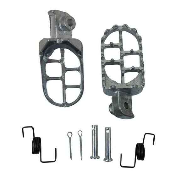 Foot Pegs Silver Aluminum Honda XR CRF 50 70 110 125 or Similar Pit Dirt Bikes