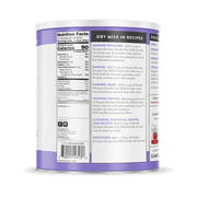 ReadyWise Instant Nonfat Dry Milk Freeze-Dried Number 10 Can 50 Servings