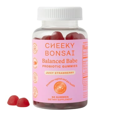 Cheeky Bonsai Women's Probiotic Gummies Balanced Babe, 60 Count