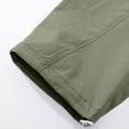 thumbnail image 6 of Mens's Baggy Cargo Pants Solid Color Breathable Elastic Waist Casual Workout Pants Drawstring Zipper Pocket Loose Fit Athletic Pants, 6 of 7