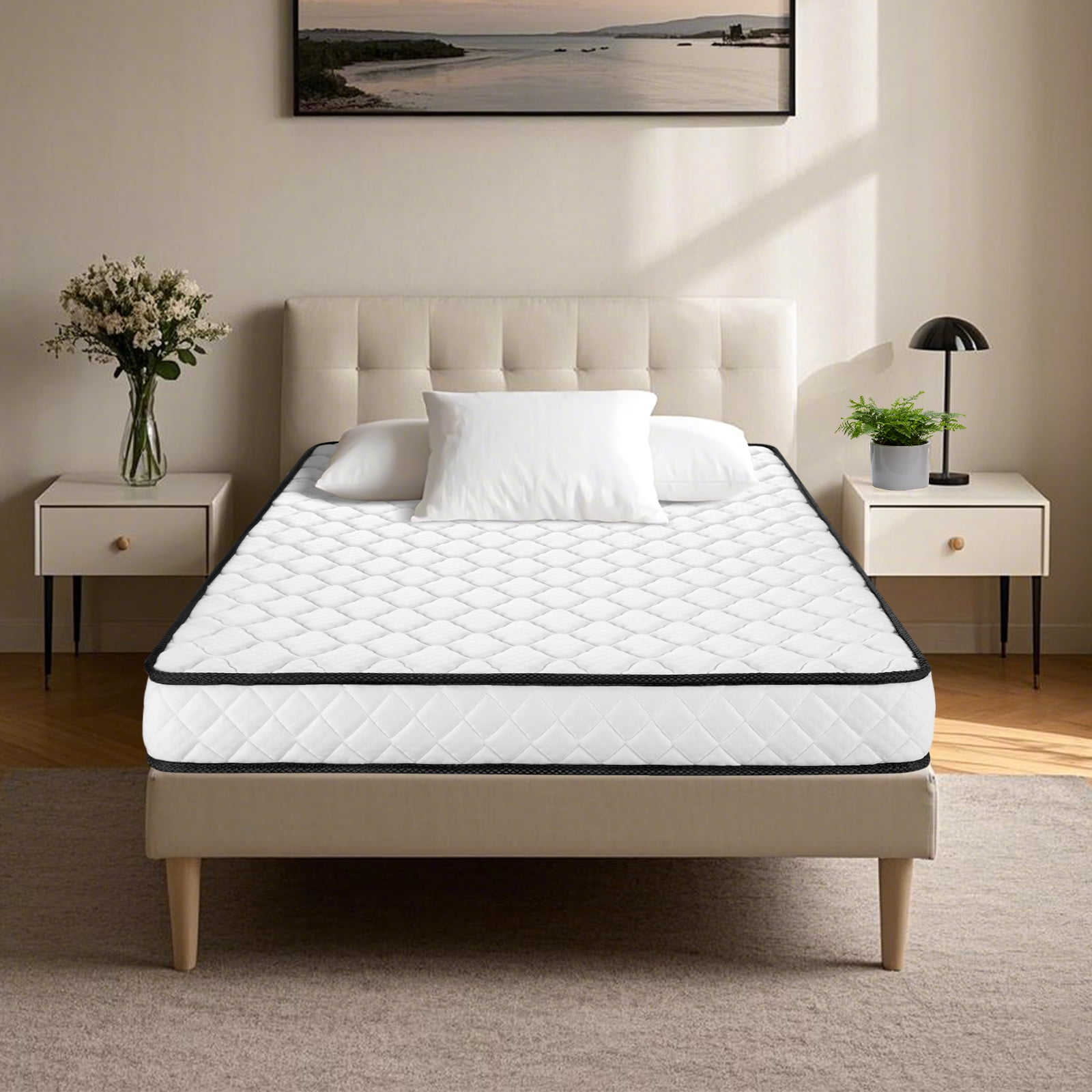 6 Inch Twin Mattress for Kids Adults Single Bed, Memory Foam Twin Size Mattress in a Box for Comfort Sleep & Pressure Relief, CertiPUR-US Certified Twin Mattresses Medium Firm,Fiberglass-Free