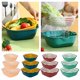 thumbnail image 4 of Juego de 6 cuencos de cocina y coladores, cuenco multifuncional de doble capa para frutas y verduras, juego de 6 cuencos de cocina, 4 of 8