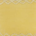 thumbnail image 2 of LR Home Ox Bay Hand-Woven Yellow Bordered All-Natural Cotton  Pillow Cover, 2 of 8