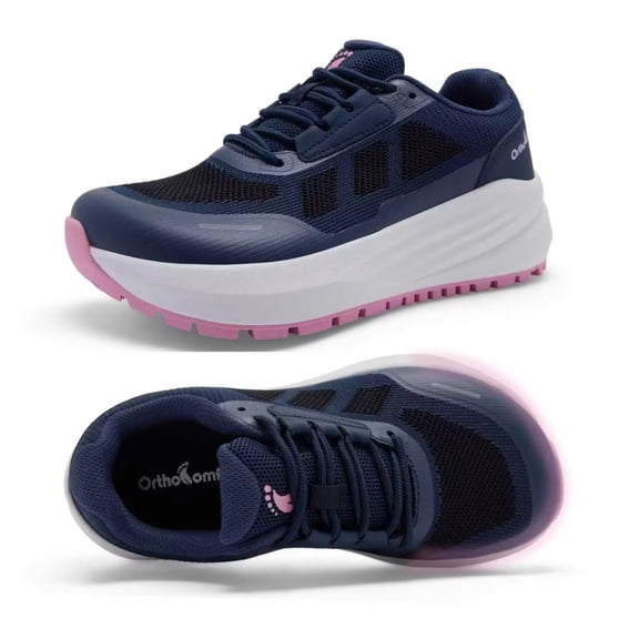 OrthoComfoot Women's Orthopedic Trail Sneakers: Comfortable Supportive Shoes for Walking and Everyday Wear