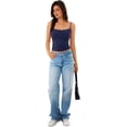 thumbnail image 6 of Wrongduck Women's Double Lined Lace Tank Top Sleeveless Fitted Cami Adjustable Strap Layering Fashion Top, 6 of 13
