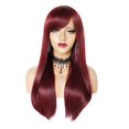 thumbnail image 4 of Perruques en Dentelle Cheveux Humains Perruque Redwig Big wave Looking Vin Cheveux Lisses Mode Perruques Naturelles Perruque, 4 of 7