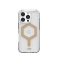 thumbnail image 6 of UAG iPhone 16 Pro Case 6.3" Plyo - Compatible with MagSafe Charging Rugged Slim Anti-Yellowing Transparent Clear Shockproof Military Grade Protective Cover, Ice/Gold, 6 of 6