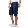 thumbnail image 4 of RAW X Mens Belted 12.5" Inseam Knee Length Cargo Shorts, Navy Camo, 40, 4 of 7