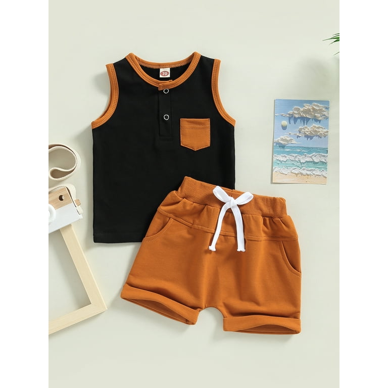 Qtinghua Toddler Baby Boy Summer Clothes
