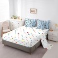thumbnail image 4 of Manfei Kawaii Panda Queen Bedding, Cartoon Animals Bedding Comforter Set Queen, Light Blue, Polkadot Reversible, 7-Piece, 4 of 6