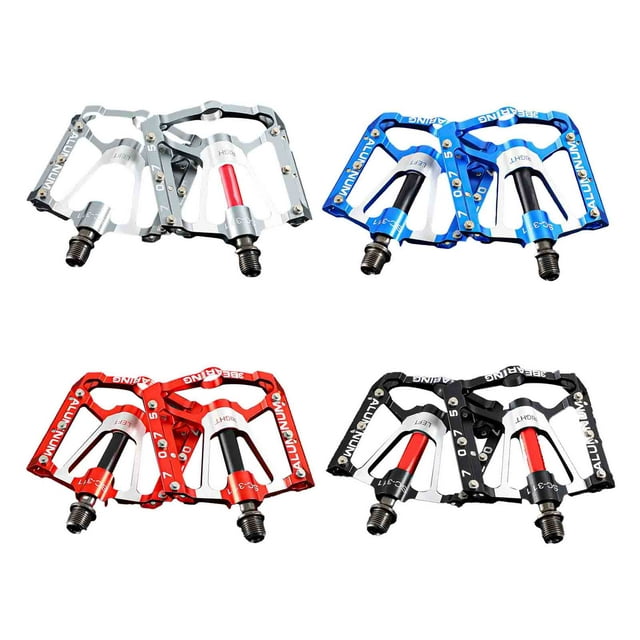 SPRING PARK 1 Pair Bike Pedals Non-Slip Aluminum Platform Pedal, 3 Sealed Bearing Bicycles Pedals for Mountain Road MTB MBX Bike