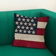 thumbnail image 3 of Independence Day Pillowcase 18x18 Inches 1PC, 4th of July Patriotic USA Flag Throw Pillow Cover, Memorial Day Farmhouse Decor Cushion Case for Couch Sofa Home&nbsp;Outdoor, 3 of 7
