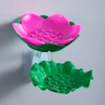 thumbnail image 1 of QTOCIO Flower Soap Rack Storage Rack Double-layer Draining Soap Box Non-drilling Wall-mounted Storage Rack, 1 of 1