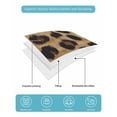 thumbnail image 5 of Leopard Print Summer Quilt Set Full Size, Soft Microfiber Quilted Bedding Set with 2 Pillow Shams, Brown Yellow Retro Animal Fur Pattern Lightweight All Season Bedspread Coverlet for Bedroom 78"x90", 5 of 6