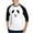 Black/White, variant on CafePress - Stitched Panda Face Baseball Jersey - Cotton Baseball Jersey, 3/4 Raglan Sleeve Shirt