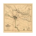thumbnail image 6 of 1864 Richmond Virginia Map - Vintage Richmond Map - Old Richmond VA Map - History Map of Richmond VA and Surrounding Country Wall Art Poster, 6 of 8