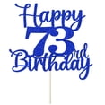 thumbnail image 2 of Cake Topper Kaoenla Feliz 73.º Cumpleaños con Brillo, 2 of 8