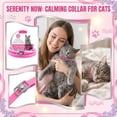 thumbnail image 2 of Cat Calming Collar for Anxiety Relief & Stress Reduction, Pheromone Technology to Soothe Fear, Waterproof & Adjustable Fit for All Cats (1 * Pet Collar), 2 of 6