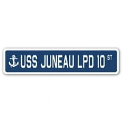 6 x 24 in. A-16 Street Sign - USS Juneau LPD 10