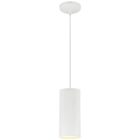 

Access Lighting 29001-MWH-C 4.75 in. Pilson LED Medium Ceiling Light Pendant with Black Cord Matte White