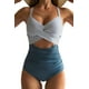 thumbnail image 1 of Traje de baño de una sola pieza para mujer, cintura alta, control de barriga, 1 of 4
