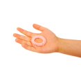 thumbnail image 3 of Amelia Beauty, 8 Small Fabric Wrapped Elastic Hair Coils, 1.75in Diameter Spiral Hair Ties, Gentle on Hair, Strong Hold and Minimizes Dents and Creases, Pink, 3 of 11