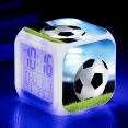 thumbnail image 1 of HANNTAOO Reloj despertador LED con diseño de fútbol, creativo reloj de mesa, reloj digital electrónico brillante y colorido para adultos, niñas, niños y niños, juguete para regalo de cumpleaños, 1 of 7