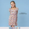 thumbnail image 5 of French Connection Girls' Floral Smocked Sundress with Puff Sleeves & Sweetheart Neck for Kids (Sizes 4-16), 5 of 8