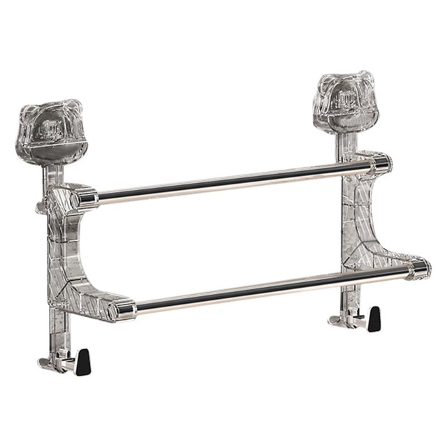GUANGHONG Sturdy and Space Saving Suction Cup Double Pole Hanging Towel Rack for Bathrooms and Kitchens Easy Installation Strong Adhesion and Versatile Use