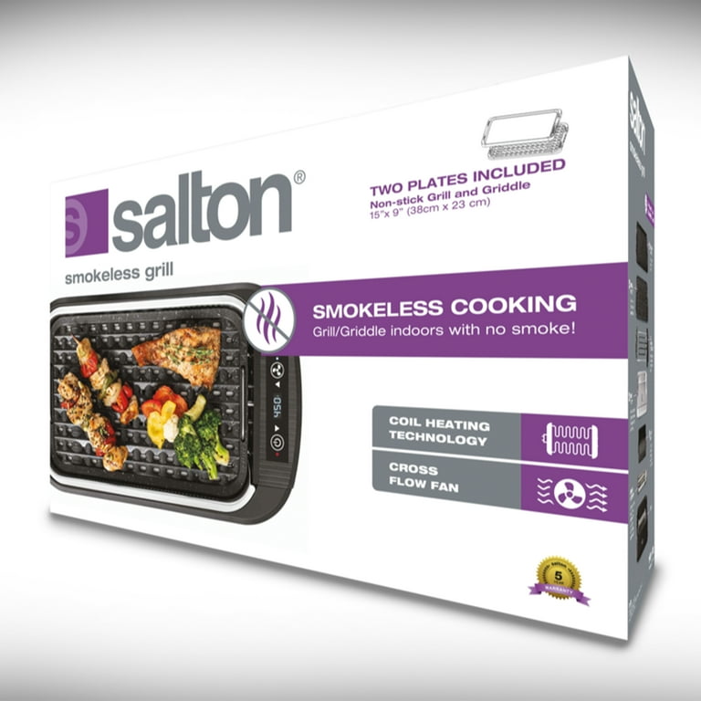 Salton top smokeless grill
