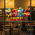 thumbnail image 5 of SIYTUAU 2026 Cute Glass Door Decals Year Window Display Spring Festival Decorations Window Stickers Pvc Material Static Cling No Glue B, 5 of 7