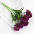 thumbnail image 1 of 1 pieza de flores de diente de león decorativas para el hogar, 25 cm, flores artificiales de plástico falsas para fiesta en casa, boda, decoración de tacto real verde, 1 of 4