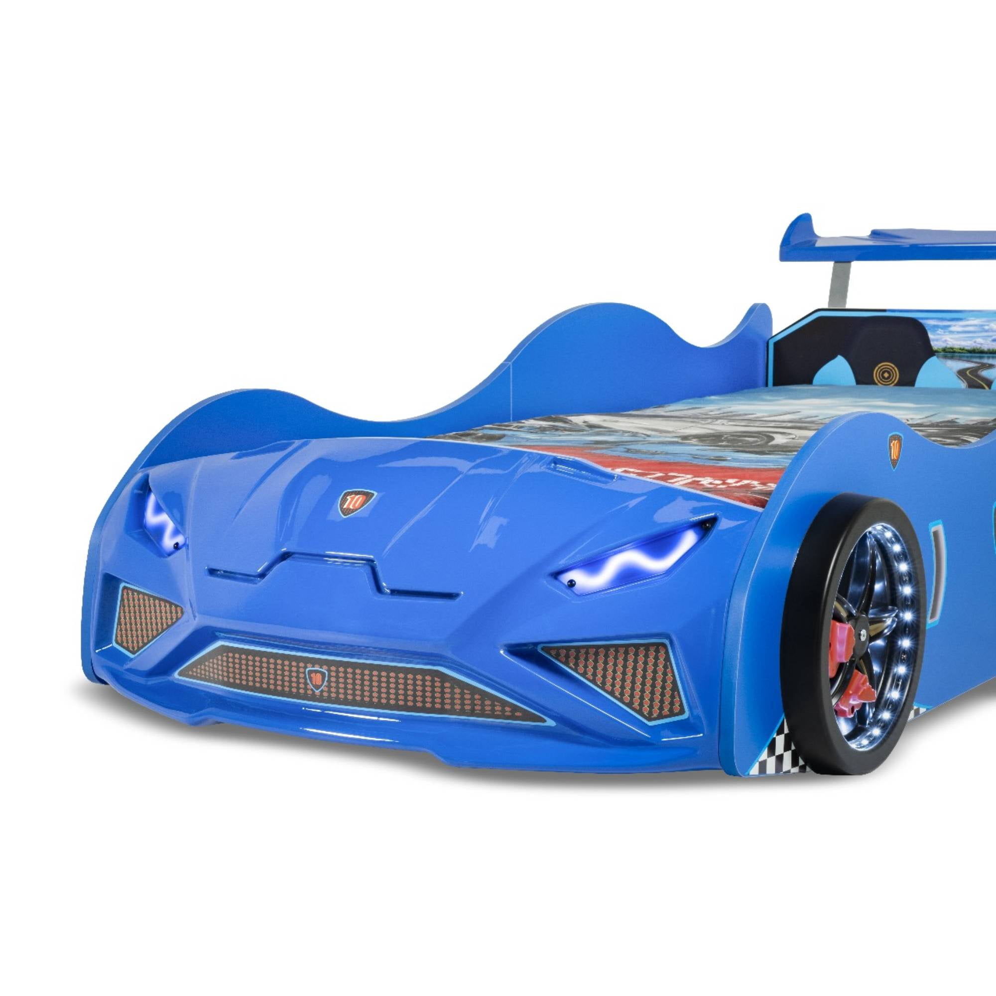 GT Lambo Kids Car Bed, Bedroom Furniture, Car Themed Bed for Boys Room